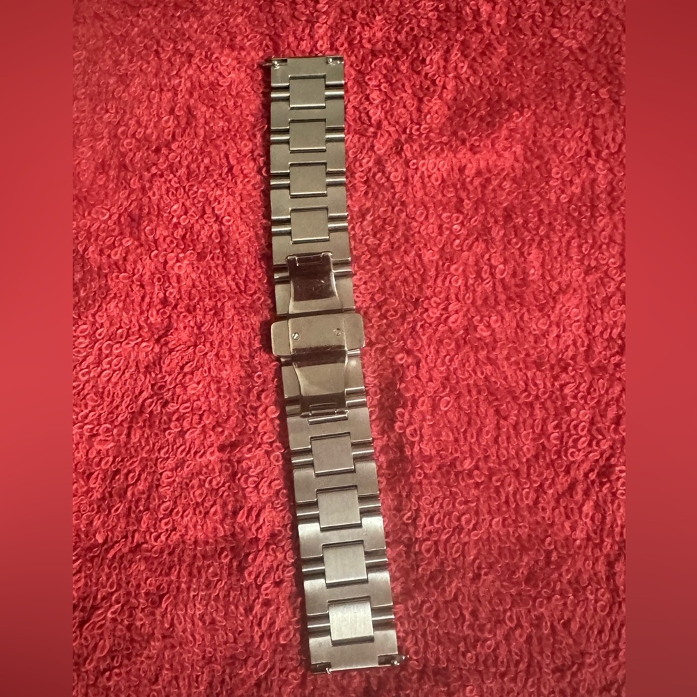 Preowned MICHELE Stainless Steel Two Tone Watch Bracelet.